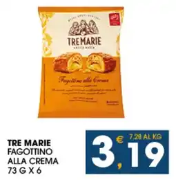 SeBón Supermercati Tre Marie Fagottino alla Crema offerta