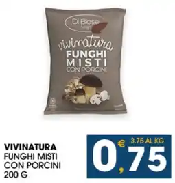 SeBón Supermercati Vivinatura Funghi Misti Con Porcini offerta