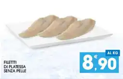 SeBón Supermercati Filetti di platessa senza pelle offerta