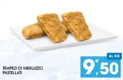 SeBón Supermercati Trapezi di merluzzo pastellati offerta