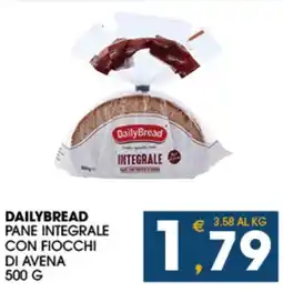 SeBón Supermercati DailyBread pane integrale con fiocchi di avena offerta