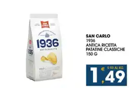 SeBón Supermercati San Carlo 1936 antica ricetta patatine classiche offerta