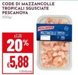 Pan Mazzancolle tropicali Pescanova offerta