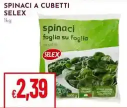 Pan Spinaci a cubetti Selex offerta