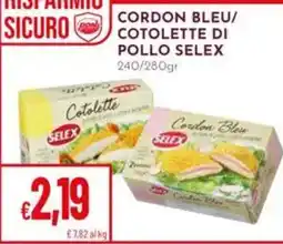 Pan Cotolette di pollo Selex offerta