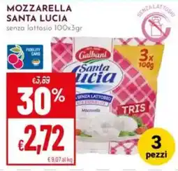 Pan Mozzarella Santa Lucia senza lattosio offerta