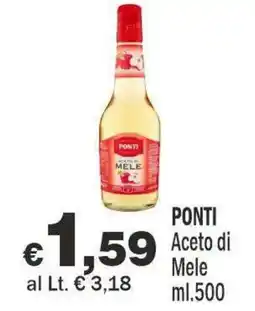 Primo Prezzo PONTI Aceto di Mele offerta