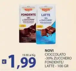 Supermercati Bruscoli Novi cioccolato fondente/latte offerta