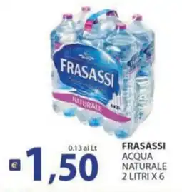 Supermercati Bruscoli Frasassi acqua naturale offerta