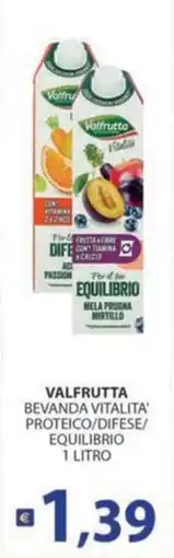 Supermercati Bruscoli Valfrutta bevanda vitalita' proteico/difese/equilibrio offerta
