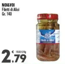 Punto é market Noi&Voi Filetti di Alici offerta