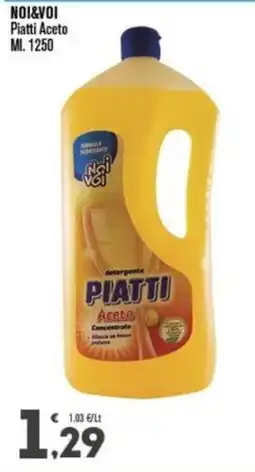 Punto é market Noi&Voi detergente piatti aceto offerta