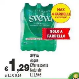 Primo Prezzo Sveva Acqua Effervescente Naturale offerta