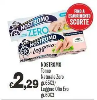 Nostromo Tonno Naturale Zero