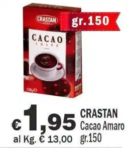 Primo Prezzo Crastan Cacao Amaro offerta