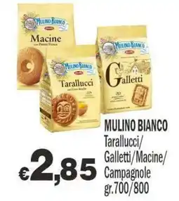 Primo Prezzo Mulino Bianco Tarallucci/Galletti/Macine/Campagnole offerta
