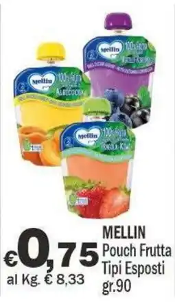 Primo Prezzo Mellin Pouch Frutta offerta