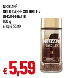 Famila Superstore Nescafé Gold caffè solubile decaffeinato offerta