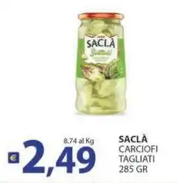 Supermercati Bruscoli Saclà carciofi tagliati offerta