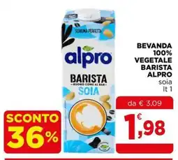 Gran mercato alpro barista soia offerta