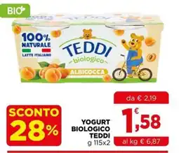 Gran mercato Yogurt biologico Teddi offerta