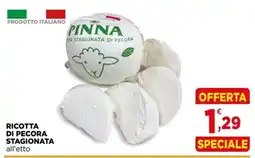Gran mercato Pinna ricotta di pecora stagionata all'etto offerta