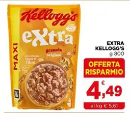 Gran mercato Kellogg's extra granola original offerta