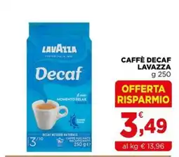 Gran mercato Caffè decaf Lavazza offerta