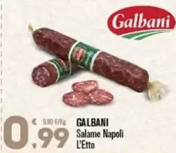 Punto é market Galbani Salame Napoli L'Etto offerta