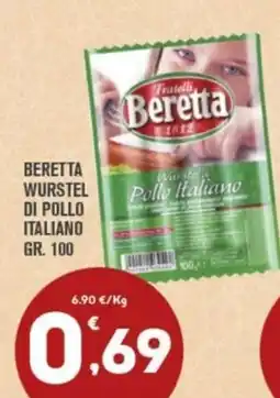 Punto é market Beretta wurstel di pollo italiano offerta