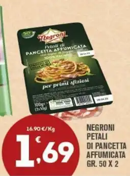 Punto é market Negroni petali di pancetta affumicata offerta