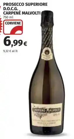 Coop Superstore Prosecco superiore Carpenè Malvolti offerta