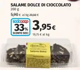 Coop Superstore Salame Dolce di Cioccolato offerta