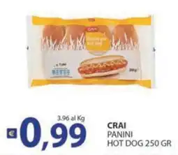 Supermercati Bruscoli Crai panini hot dog offerta