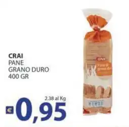 Supermercati Bruscoli Crai pane grano duro offerta