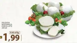 Supermercati Bruscoli Deliziosa mozzarella fior di latte offerta
