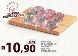 Supermercati Bruscoli Braciole di capocollo marinate nostra preparazione offerta