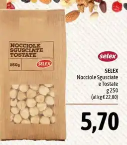 Madis SELEX Nocciole Sgusciate e Tostate offerta