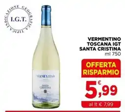 Gran mercato Vermentino Santa Cristina offerta