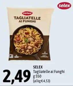 Madis Selex Tagliatelle ai Funghi offerta