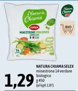 Madis Natura Chiama Selex minestrone 14 verdure biologico offerta