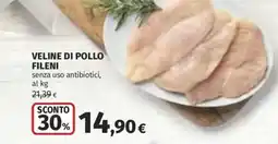 Coop Superstore Veline di pollo fileini offerta