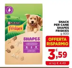 Gran mercato Snack per cane shapes friskies offerta