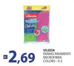 Supermercati Bruscoli Vileda panno pavimenti microfibra colors offerta