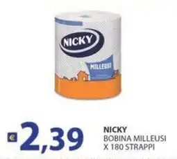 Supermercati Bruscoli Nicky bobina milleusi offerta