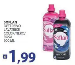Supermercati Bruscoli Soflan Detersivo Lavatrice Color/Nero/Rosa offerta
