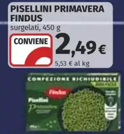Coop Superstore Pisellini primavera Findus offerta