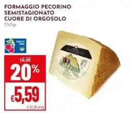 Pan Formaggio pecorino semistagionato cuore di orgosolo offerta