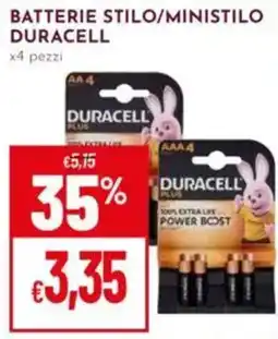 Pan Batterie stilo/ministilo Duracell offerta