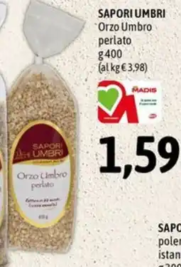 Madis Sapori Umbri Orzo Umbro perlato offerta